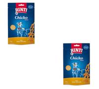 Rinti Chicko Mini Bouchées de Poulet | Pack Double | 2 x 225 g | Aliment complémentaire pour chiens adultes | Pack économique | Sans farines de viande, sans soja | Séché à l’air délicatement