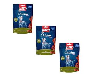 Rinti Chicko Mini Lapin | Pack de 3 | 3 x 60 g | Préparé à partir de Viande de Lapin fraîche | Séché à l'air doucement | Refermable | sans soja ni farines animales
