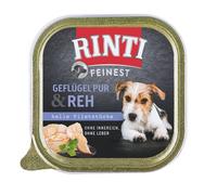 RINTI Feinest Poultry Pure&Deer - volaille & cerf pour chiens en surpoids - 150 g