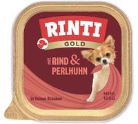 RINTI Gold Beef&Guinea fowl Mini - bœuf & pintade pour chiens de petites races - 100 g