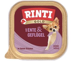 RINTI Gold Duck&Poultry Mini - canard & volaille pour chiens de petites races - 100 g