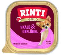 Rinti | Gold Mini | Barquette 100g - Veau et volaille 100g