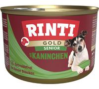 RINTI Gold Senior Rabbit Mini - Viande de lapin pour chiens âgés de petites races - 185 g