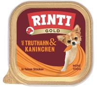 RINTI Gold Turkey&Rabbit Mini - dinde & lapin pour chiens de petites races - 100 g