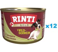 Rinti Gold - Sanglier en boîte - pour petites races - 12 x 185 g