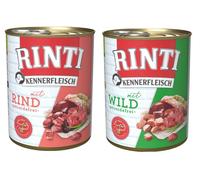 RINTI Kennerfleisch Game Venaison 12x800 g + Beef Bœuf 12x800 g