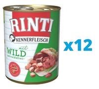 RINTI Kennerfleisch - Venaison pour chiens adultes - 12x400 g