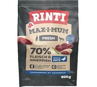 Rinti Max-i-Mum Croquettes au canard 800 g - Sans céréales - Haute teneur en viande - Rapport protéine/graisse optimal - Haute acceptation et tolérance