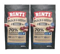 RINTI MAX-I-MUM Duck - Croquettes de canard sans céréales - 2 x 12 kg