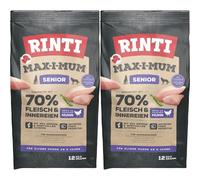 RINTI MAX-I-MUM Senior Chicken - Poulet pour chiens âgés - 2 x 12 kg