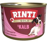 Rinti Nourriture pour Chien Gold Veau - 185 g - Lot de 12 (12 x 185 g)