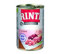 Rinti Pâte pour Chat, Dinde, 800 g, Hypoallergénique, Sans Antibiotiques Ajoutés, Adulte, Estomac Sensible, 12 x 800 g ou 24 x 400 g