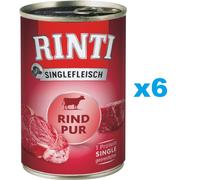 RINTI Singlefleisch Beef Pure - Viande de bœuf monoprotéinée - 6x800 g