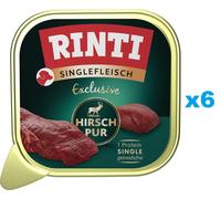RINTI Singlefleisch Exclusive Venison Pure nourriture monoproteique avec de la venaison 6x150 g