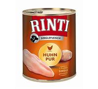 Rinti Viande Single Poule Pur | 6 x 800 g Nourriture pour Chien
