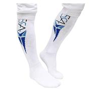 RINUD Bas D'escrime for Enfant Et Adulte Chaussettes de Sport D'entraînement de Compétition Professionnelle Épaissies Chaussettes de Sport Hautes Et Longues(White Embroidery,XS)