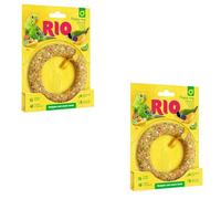 RIO Anneau Joyeux pour Perruches et Oiseaux Exotiques | Pack de 2 | 2 x 80 g | Complément Alimentaire Snack | pour l'Occupation et la du Comportement Naturel