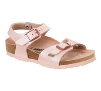 RIO (BIRKO-FLOR KIDS) - Sandalo da bambina Birkenstock con due fasce e cinturini regolabili 26/CANDY PINK-N