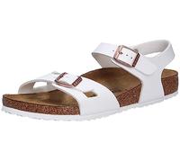 RIO (BIRKO-FLOR KIDS) - Sandalo da bambina BIRKENSTOCK con due fasce e cinturini regolabili 35/WHITE-N
