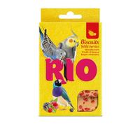 RIO Biscuits aux baies sauvages | Pack Double | 2 x 35 g | Aliment complémentaire pour oiseaux d’ornement | Composé d'œufs entiers et de céréales | Pour une alimentation variée