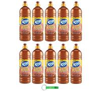 Rio Casamia Legno Lot de 10 flacons de nettoyant antistatique pour surfaces en bois/nettoyant pour bois 750 ml + porte-clés Beni Culinari