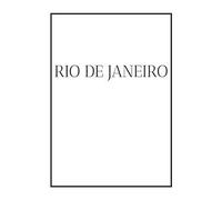 Rio De Janeiro: A Decorative Book For Coffee Tables, Bookshelves, Bedrooms And Interior Design Styling: Stack International City Books To Add Decor To Any Room. Monochrome Effect Cover: Ideal For Your