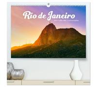 Rio de Janeiro - Am Fuße des Corcovados. (hochwertiger Premium Wandkalender 2026 DIN A2 quer), Kunstdruck in Hochglanz: Traumhafte Strände, historische Orte und ein heiteres Ambiente.