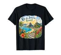 Rio de Janeiro Brésil Amérique du Sud Côte Atlantique T-Shirt Graphique avec Valeur
