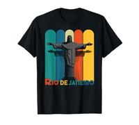 Rio De Janeiro Brésil Retro Beach Statue brésilienne Sao Paulo T-Shirt