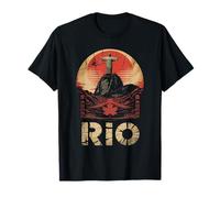 Rio de Janeiro Christ Rédempteur Japonais Vintage Fusion T-Shirt