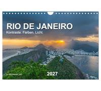 Rio de Janeiro - Kontraste. Farben. Licht (Wandkalender 2027 DIN A4 quer), CALVENDO Monatskalender: Entdecken Sie Brasiliens Küstenmetropole in epischen Landschaftsaufnahmen.