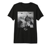 Rio Découverte Christ Rédempteur OVNIs T-Shirt Haut de Gamme