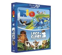 Rio + L'Âge de Glace 3 : Le temps des Dinosaures – Blu-ray – Coffret 3D