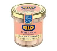 Rio Mare Filets de Thon à l'Huile d'Olive Citron Vert Gingembre 130g