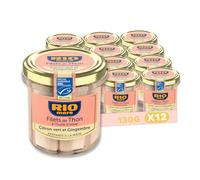 RIO MARE - Filets de Thon MSC Citron et Gingembre - 12 bocaux (130g)