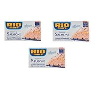 Rio Mare Salmone Affumicato Lot de 3 bouteilles d'huile d'olive avec poivre 125 g