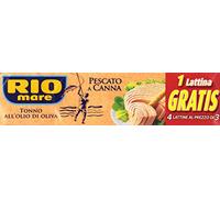 Rio Mare Tonno All'Olio di Oliva, 4 Scatole da 80 g - 320 g