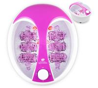 Rio Masseur de bain de luxe pour les pieds avec hydrojets, chaleur, bulles, vibration, diffuseur d'aromathérapie, 6 rouleaux, contrôle de la température, soulagement infrarouge, pierre ponce