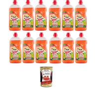 Rio Melaceto Lessive liquide pour vaisselle et couverts, 12 x 1 l, avec vinaigre de cidre de pomme bio, dégraisse en profondeur et élimine les mauvaises odeurs, Italian Gourmet polpa 400 g