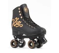 Rio Roller Quad Skates Patinages pour Enfant, Unisexe, Rose (Rose Noir), 38