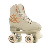 Rio Roller Rose Roller Skates - Patins à roulettes Unisexes pour intérieur/extérieur pour Femmes et Hommes (Homme 7/8, Couleur crème/Or Rose)