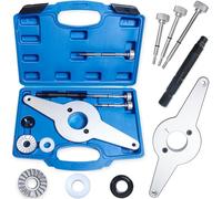 RIODEMBO T10531 Kit d'outils pour Amortisseur de Vibrations, 8 pièces, démontage de poulie de Vilebrequin, Amortisseur Compatible avec Audi VW Skoda Seat 1,8 L et 2,0 L 4V TFSI EA888 Les Moteurs