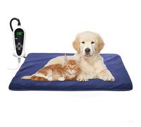 RIOGOO Grand coussin chauffant pour animaux de compagnie, 66 x 45 cm, coussin chauffant électrique, pour chiens et chats, avec arrêt automatique (22 x 18 cm)