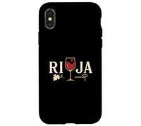 Rioja Wine Lovers Vino Espagnol Tinto Verre Rouge Coque pour iPhone X/XS