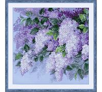 RIOLIS 1533 Lilacs After The Rain Cross Stitch Kit, Coton, Multi Color, 45 x 0, 1 cm