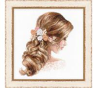 Riolis 1764 Kit de broderie au point de croix en coton Motif roman Multicolore 2525 cm