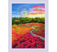 RIOLIS Counted Cross Stitch Kit 11.75"X15.75"-Hitachi Seaside Park (14 Count)