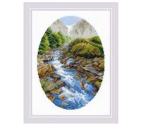 RIOLIS Counted Cross Stitch Kit 11.75"X15.75"-Upstream (10 Count) -R1960