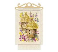 RIOLIS Counted Cross Stitch Kit 11.75"X7.75"-Cottage Garden Summer (14 Count)