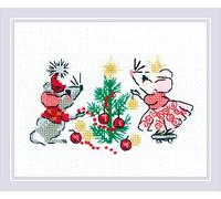 RIOLIS Counted Cross Stitch Kit 6.25"X5"-Waiting For A Holiday (14 Count)